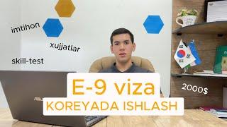 E-9 vizasi bilan Koreyagacha bo'lgan yo'l!