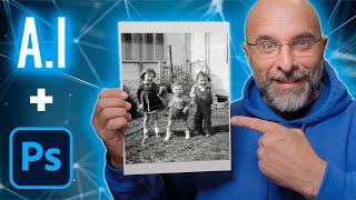  A.I. FIXED this 70 YEAR OLD Family PHOTOGRAPH ... INCREDIBLE RESULT !!!