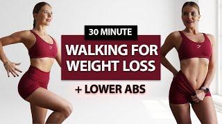 30 MIN WALKING WORKOUT FOR WEIGHT LOSS AND FLAT BELLY- All Standing | Fat Burning