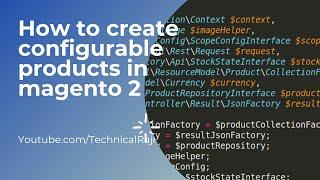 How to create configurable products in magento 2
