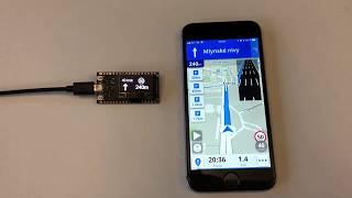 Sygic navigation HUD on TTGO wifi arduino module
