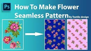 Flower Seamless Pattern || Textile Design || Seamless Pattern Kese Banaye