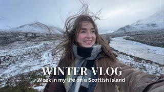 Winter living on a Scottish Island | Week in my life vlog