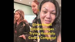 Norma and Lydia try Honolulu Cookie Company! #food #foodie #hawaii #honolulucookiecompany