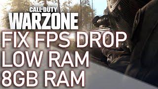 Play COD Warzone On 8GB Ram ( Fix Fps Drop /low Ram issue )