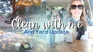 CLEAN WITH ME || MINIMALIST YARD UPDATE || AT HOME WITH JILL