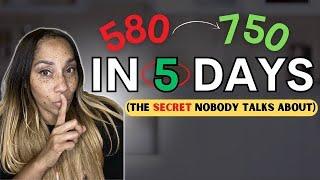 The Secret To Increase Your Credit Score By 100 Points In 5 days! Boost Your Credit Score Fast 