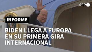 Biden llega a Europa en su primer viaje al extranjero como presidente de EEUU | AFP