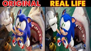 SONIC IN DANGER - SHARK | Sonic The Hedgehog 3 Animation | Original vs Plush Toys