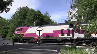 First train on restored siding! South Coast Rail MBTA train testing - 6/26/2024