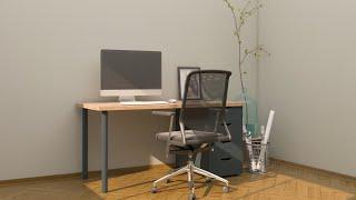 How To Make Office Desk in 3Ds Max -  For Beginner