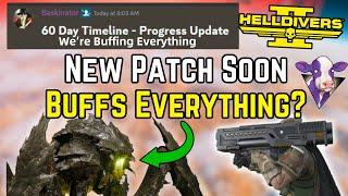 Helldivers 2 Blogpost Reveals Buffs to EVERYTHING (potentially)