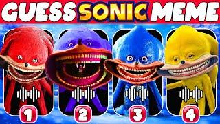 Guess who’s DancingGuess Sonic MemeDance Challenge 3  Sonic Running,Sonic Knuckles ,Sonic Tails.