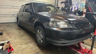 1999 Honda Civic Ek Rack And Pinion Replacement ( HOW TO ) Power Steering