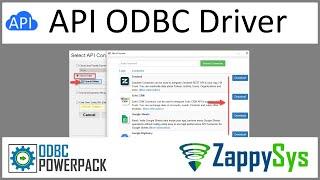 API ODBC Driver - Read/Write data from API Data Sources using predefined Connector File