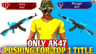 Pushing Top 1 Title in AK47 | Solo BR Rank Weopon Glory Push in Season 40 | Part 2