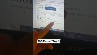 My KDP income report | Amazon KDP | Amazon royality