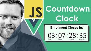 Easiest Way To Create A Timer In JavaScript // Vue Countdown Timer in JavaScript Tutorial 2020