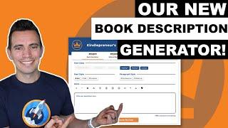 Kindlepreneur Book Description Generator 2.0 - Easily Create Book Descriptions