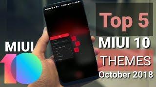 Top 5 new miui 10 themes october 2018