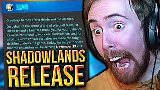 Shadowlands RELEASE DATE! Asmongold Reacts to NEW Story Trailer