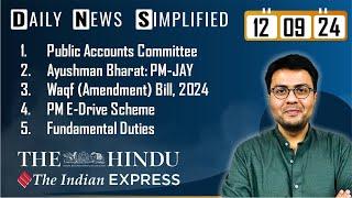 The Hindu & The Indian Express Analysis | 10 September, 2024 | Daily Current Affairs | DNS | UPSC