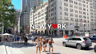 [4K]New York City Summer Streets: Park Ave, 5th & 6th Ave. 2024