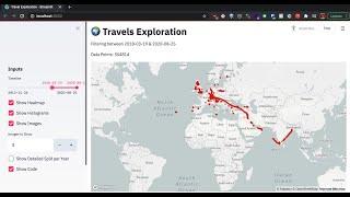 Google Maps Data Visualization using Streamlit