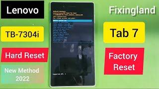 Hard Reset / Lenovo Tab 7 (TB-7304i) Hard Reset & Unlock Pattern / New Method 2022