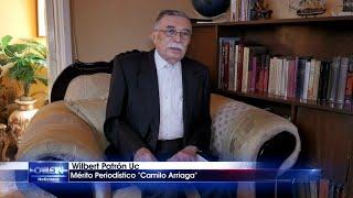 Wilbert Patrón Uc, ganador del premio al Mérito Periodístico "Camilo Arriaga"