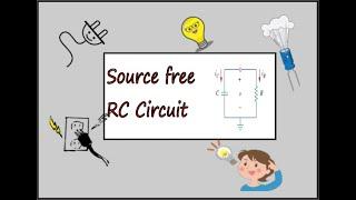 Source free RC circuit with example in Bangla