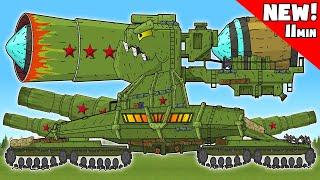 The Most Powerful Hybrids - All Series Cartoons about tanks