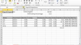 Excel 2010 Tutorial The Formula Bar Microsoft Training Lesson 1.10