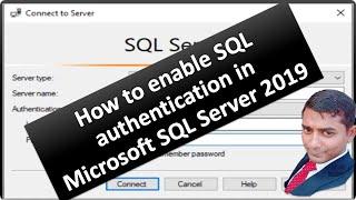 How to enable SQL authentication in Microsoft SQL Server 2019