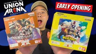 Union Arena Attack On Titans & My Hero Academia Vol. 2 Booster Box Early Opening!