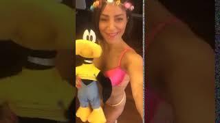 serpil cansız seksi pembe sütyeni ve sarı külodu ile 1