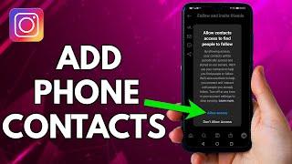 How To Add Friends From Contacts On Instagram