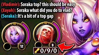 This guy thought Soraka top was a free win, but he didn’t know my secret