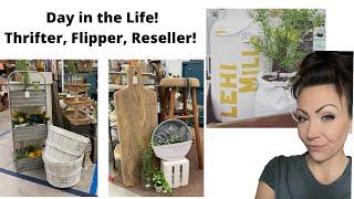 New 2021 Day In The Life!  Thrift flip, Furniture Painting, and More!  Thrift for profit!