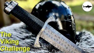 Forging an amazing mosaic damascus Viking sword