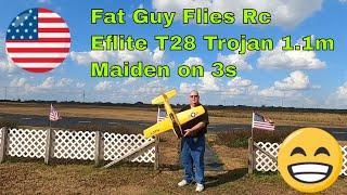 Eflite T28 1 1m Maiden on 3s by Fat Guy Flies Rc