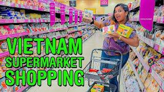 සුපර්මාකට් එකකින් මිලියන ගානක ශොපින් | Vietnam Supermarket Shopping - VLOG 295