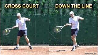 How to Hit Cross Court and Down the Line in Tennis