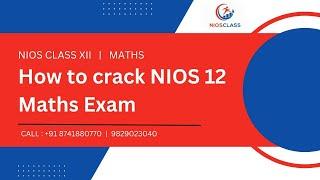 How to crack NIOS 12 Maths Exam By Divya Mam