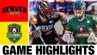 California Redwoods vs Denver Outlaws Highlights | 2024 Premier Lacrosse League