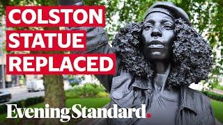 Edward Colston statue in Bristol replaced with sculpture of Black Lives Matter activist Jen Reid