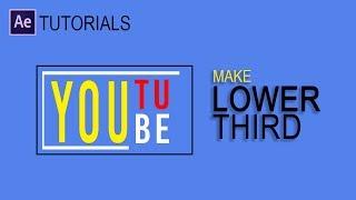 How To Make lower third animation Text Title #Part2 ( After Effects Tutorial )