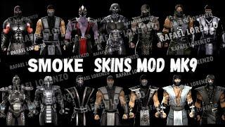 Mortal Kombat 9 - ALL SMOKE DLC MK Costume Skin PC Mod MK9 Komplete Edition MKKE