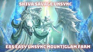 Shiva Savage is EASY now! E8S Unsync Black Mage POV