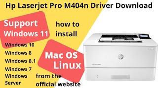 Hp Laserjet Pro M404n Driver Download and Setup Windows 11 Windows 10, Mac 13, Mac 12